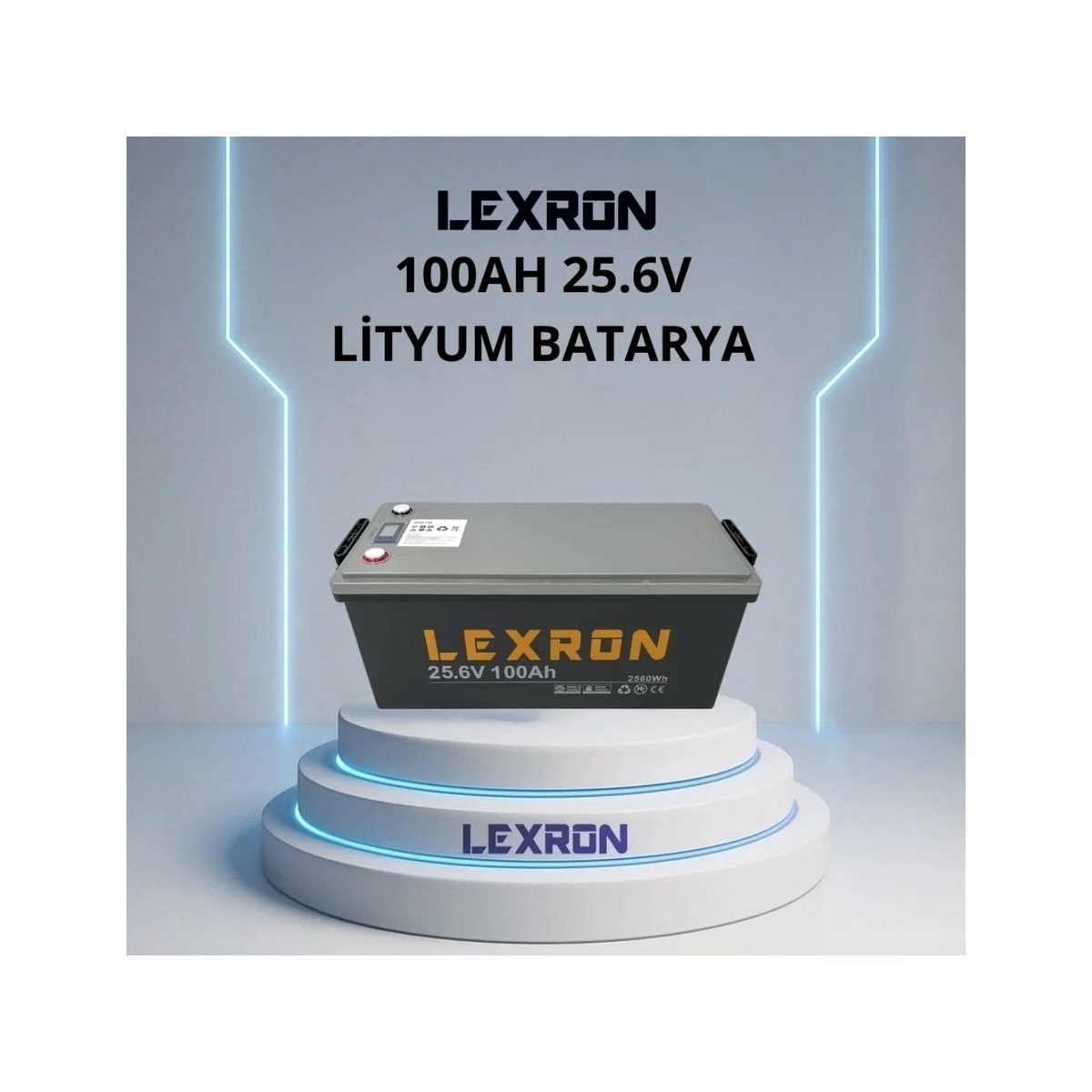 Lexron 100Ah 25.6V Lityum Batarya