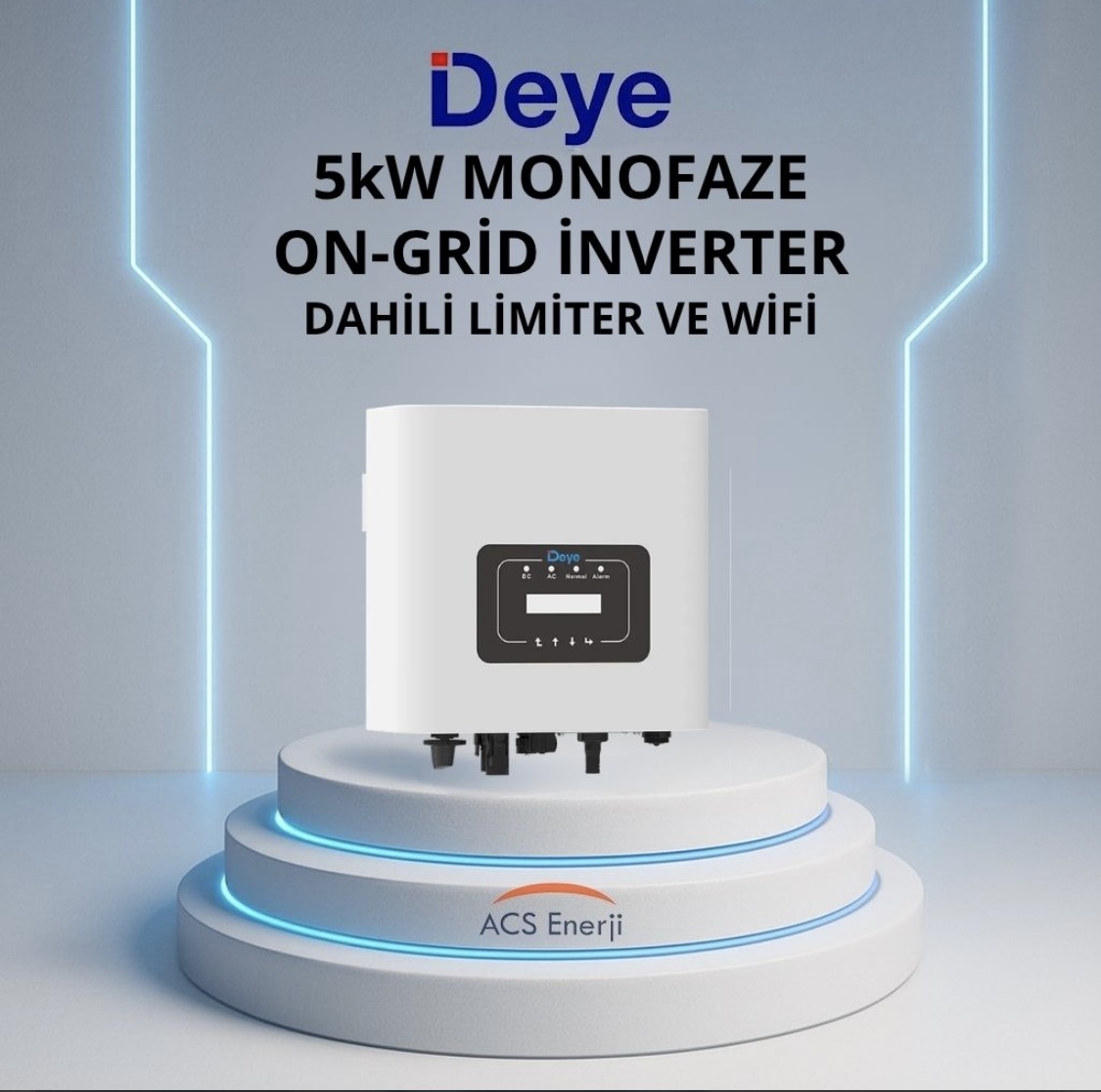 Deye 5kW Monofaze On-Grid İnverter
