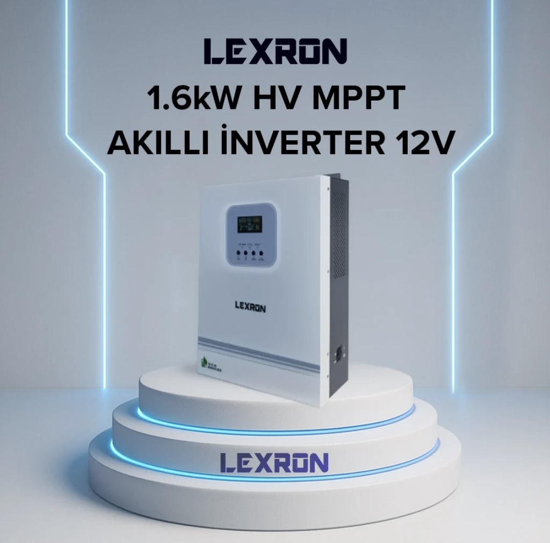 Lexron 1.6 kW HV MPPT Akıllı İnverter 12V