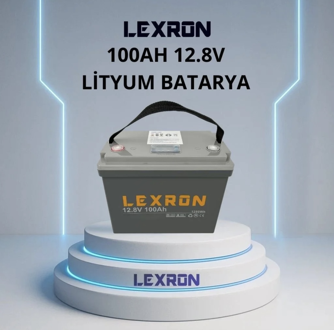 Lexron 100 Ah 12 8 V Lityum Batarya