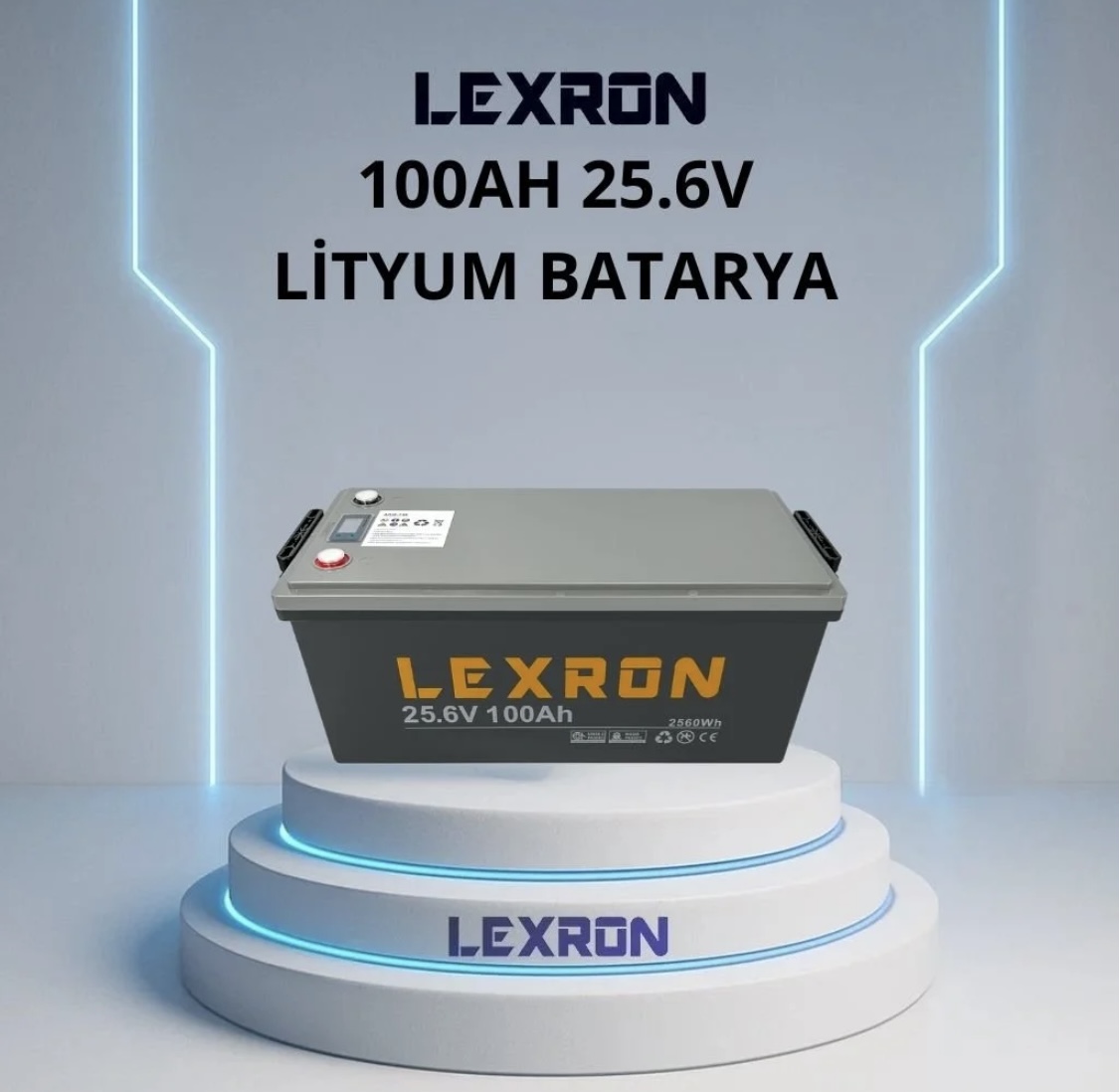 Lexron 100 Ah 25 6 V Lityum Batarya