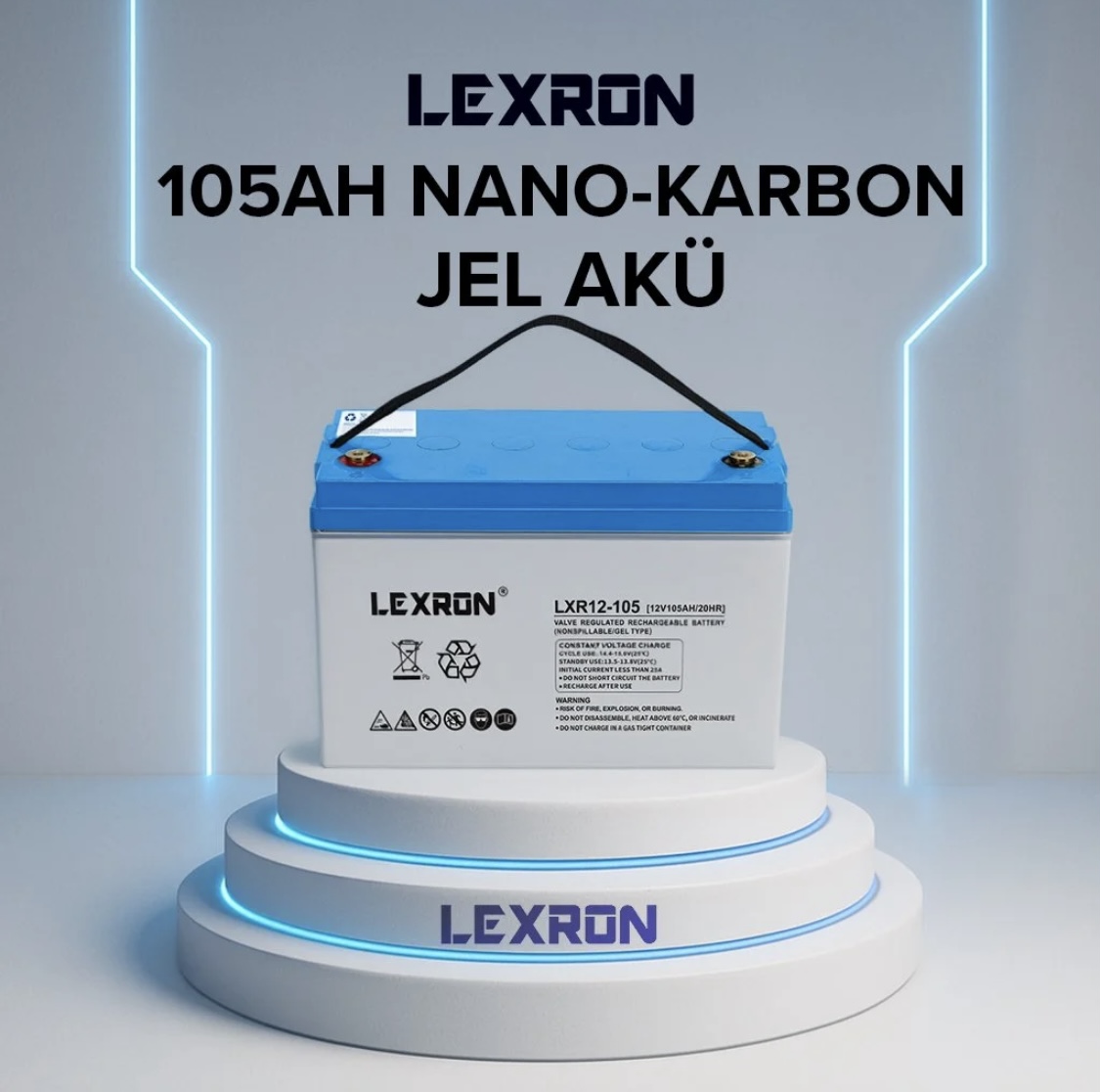 Lexron 105 Ah Nano Karbon Jel Aku