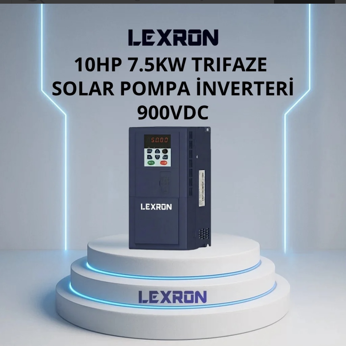 Lexron 10 HP 7 5 kW Trifaze Solar Pompa Inverteri 900vdc