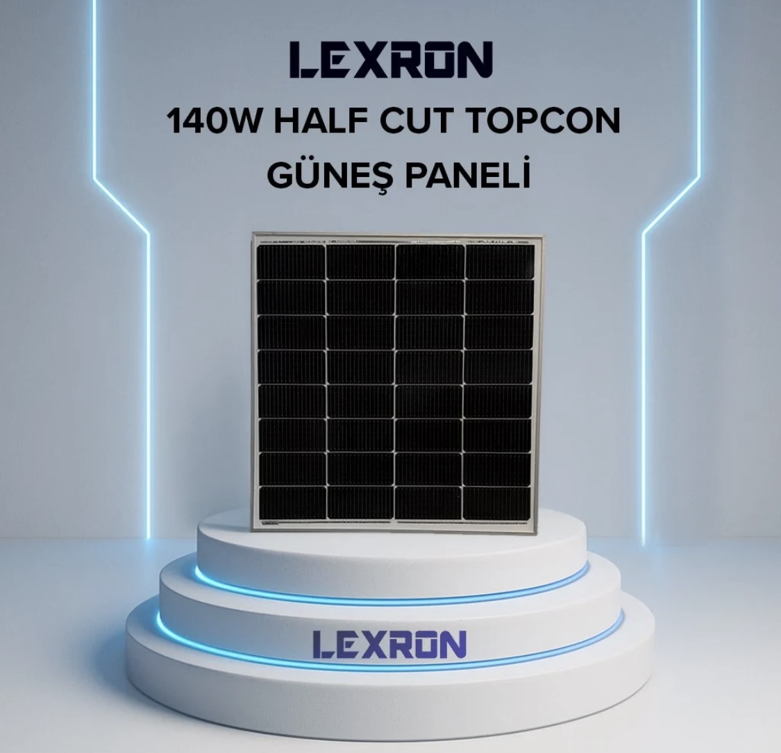 Lexron 140W Half-Cut TOPCon Güneş Paneli