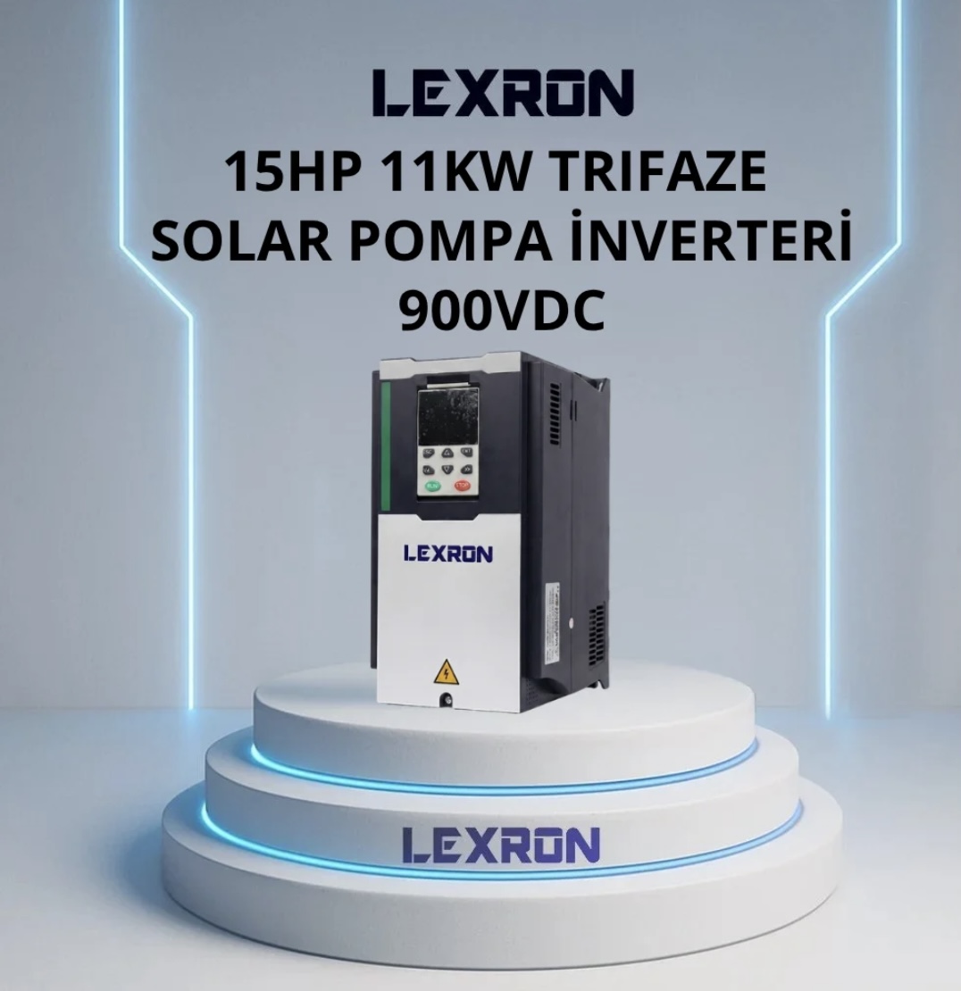 Lexron 15 HP 11 kW Trifaze Solar Pompa Inverteri 900vdc