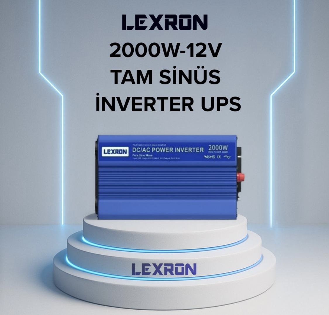 Lexron 2000w 12 V Tam Sinus Inverter Ups