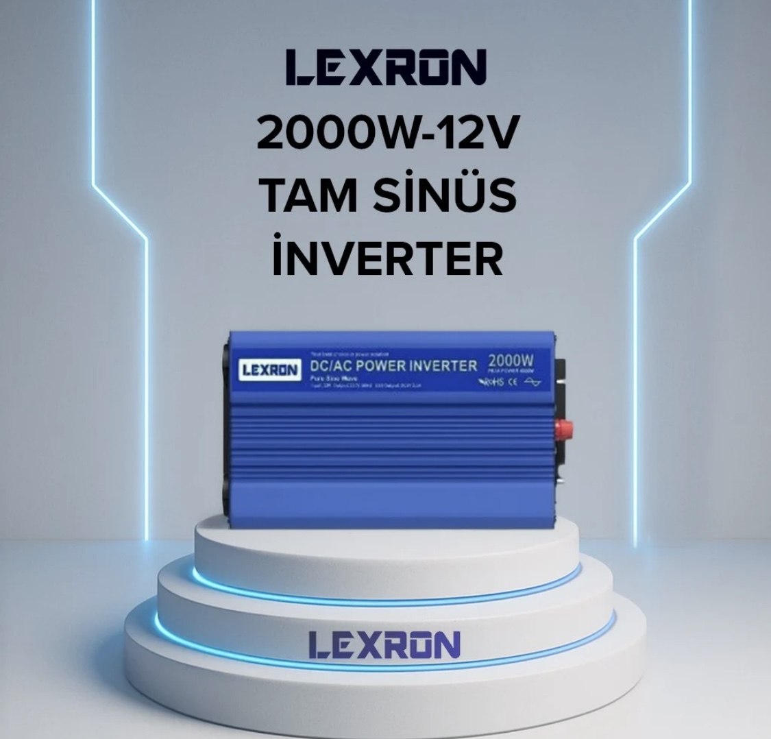 Lexron 2000W 12V Tam Sinüs İnverter