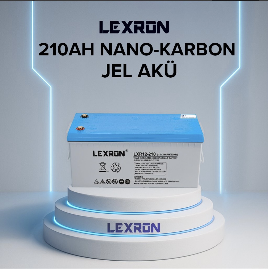 Lexron 210 Ah Nano Karbon Jel Aku