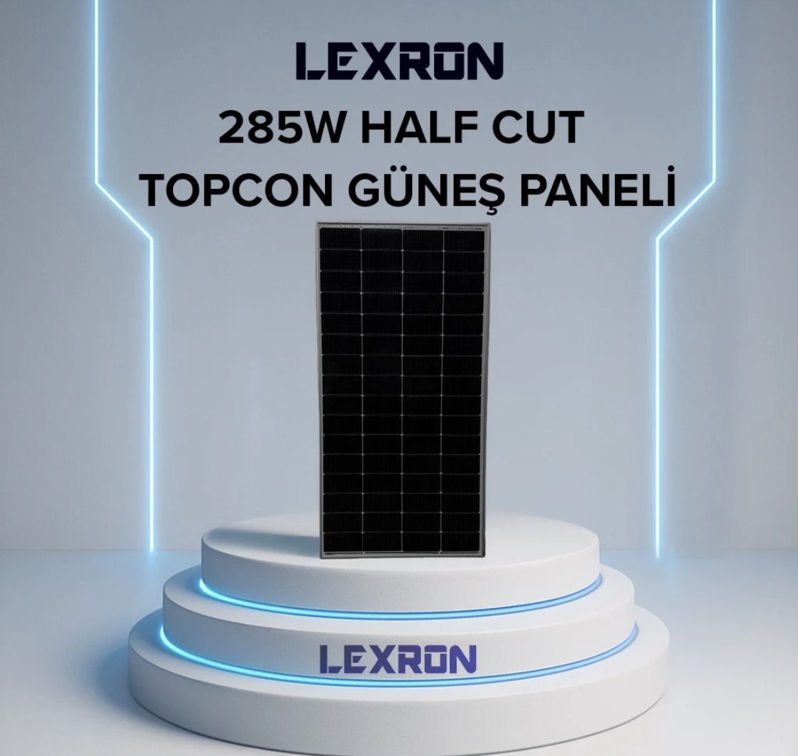 Lexron 285W 16BB Half-Cut TOPCon Güneş Paneli