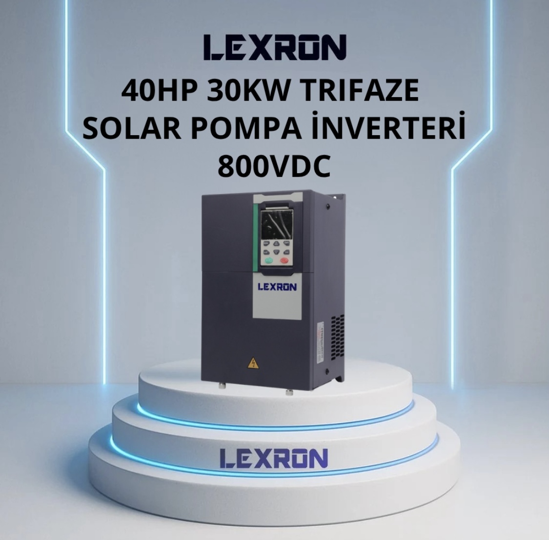 Lexron 40 HP 30 kW Trifaze Solar Pompa Inverteri 800vdc