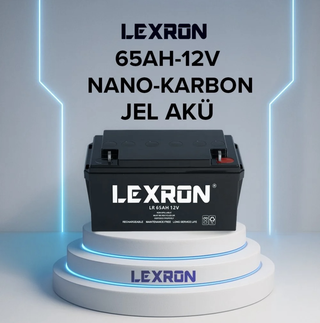 Lexron 65 Ah 12 V Nano Karbon Jel Aku